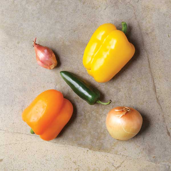
Chutneys can be made with a variety of peppers, onions and shallots.
